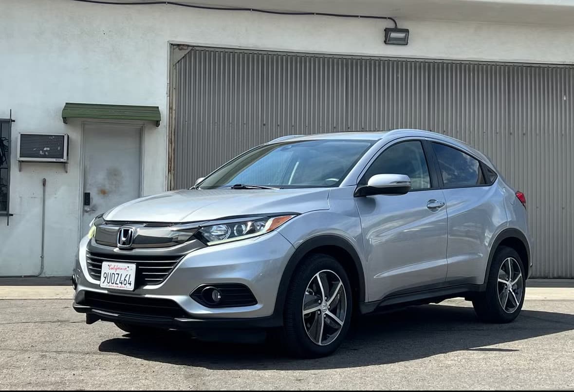 Silver Honda HR-V rental car